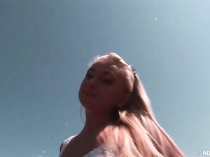 Braless Teen Walking Around In Public To Tease You