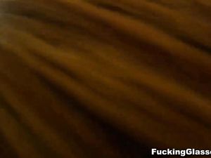 Redhead In Leather Fucked In The Public Stairwell